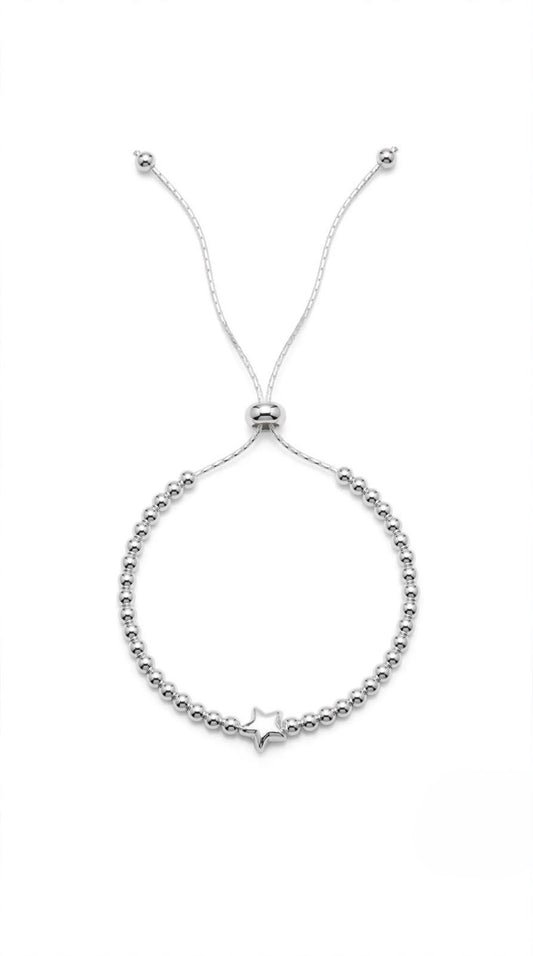 Pulsera ajustable con bolitas