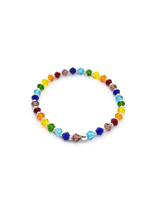 Pulsera elastizadas de bolitas - 7 Chakras