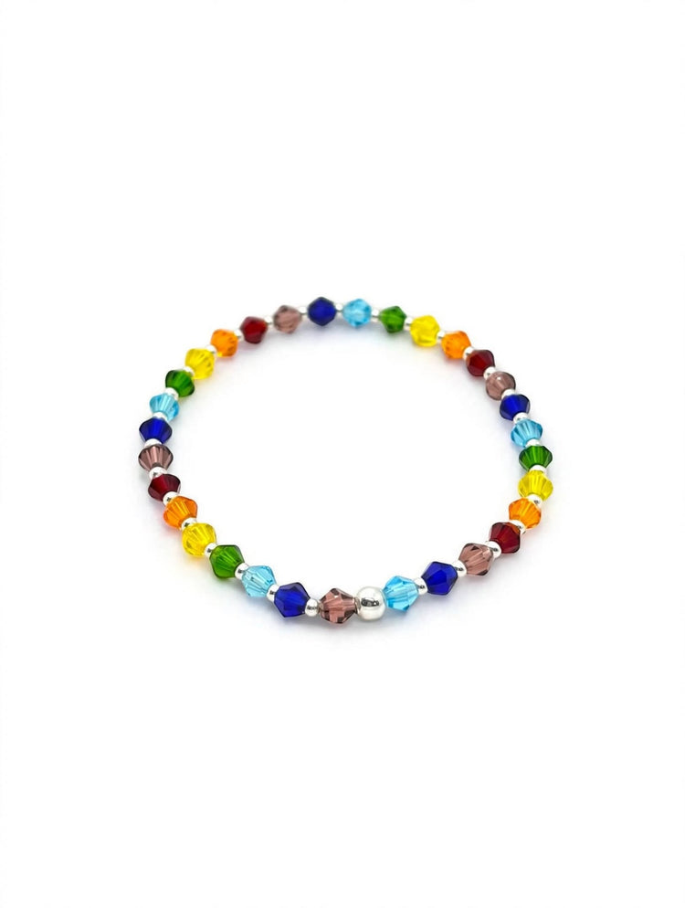 Pulsera elastizadas de bolitas - 7 Chakras