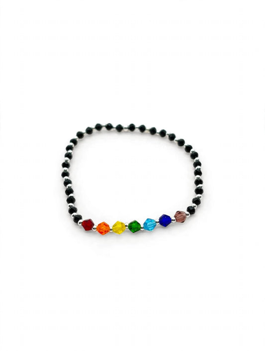 Pulsera elastizadas de bolitas - 7 Chakras