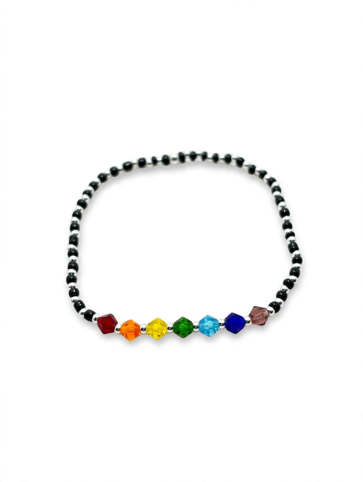 Pulsera elastizadas de bolitas - 7 Chakras